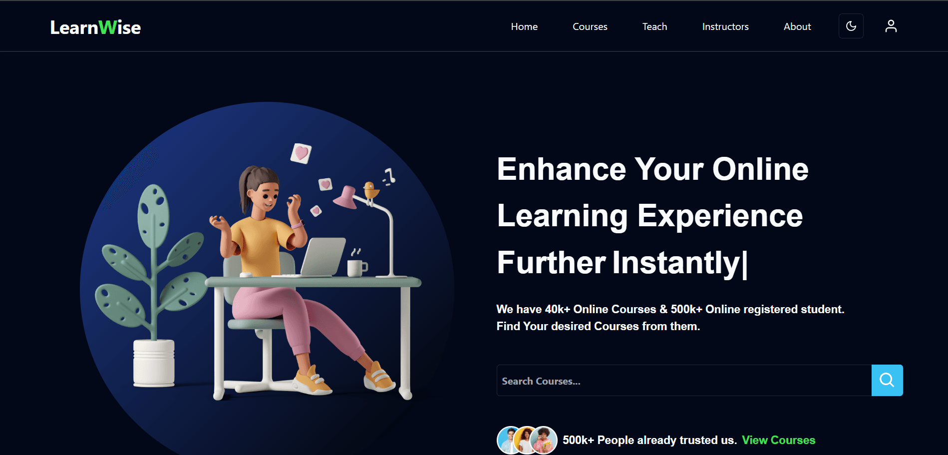 Learnwise E-Learning web app